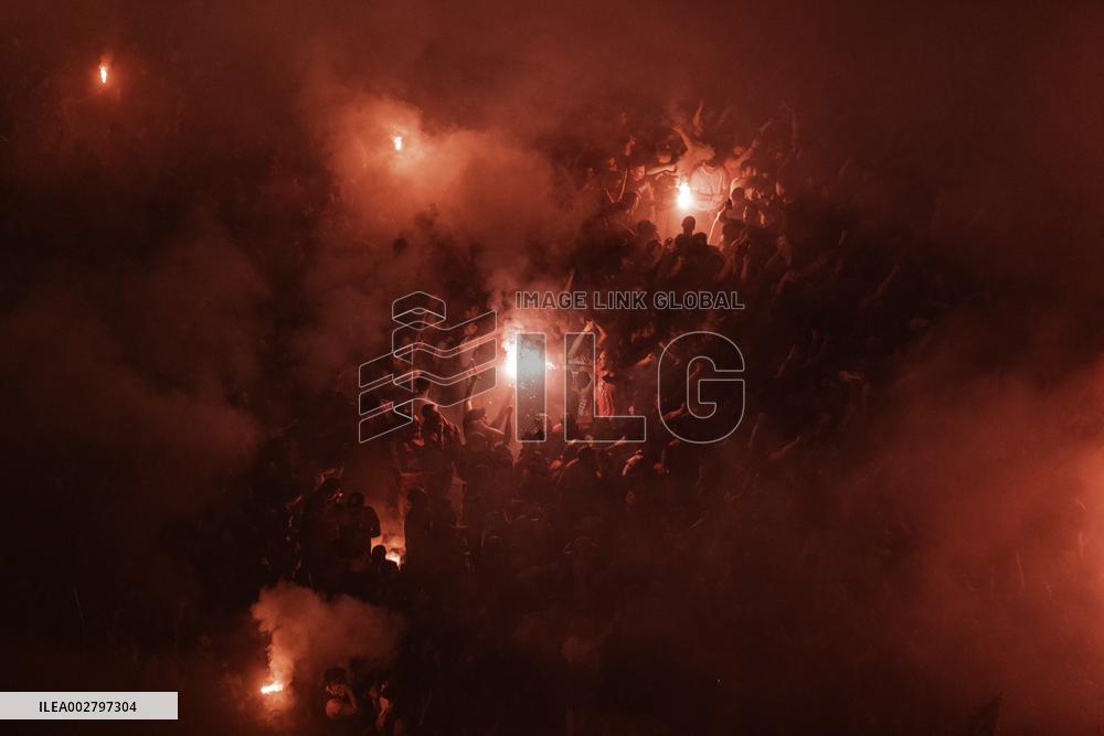 (SP)GREECE-ATHENS-FOOTBALL-CONFERENCE LEAGUE FINAL-FANS