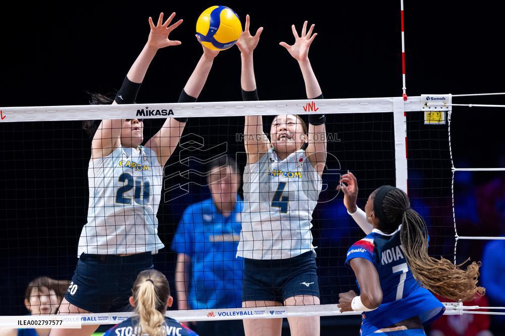 (SP)CHINA-MACAO-VOLLEYBALL-WOMEN'S NATIONS LEAGUE 2024-JPN VS FRA (CN)