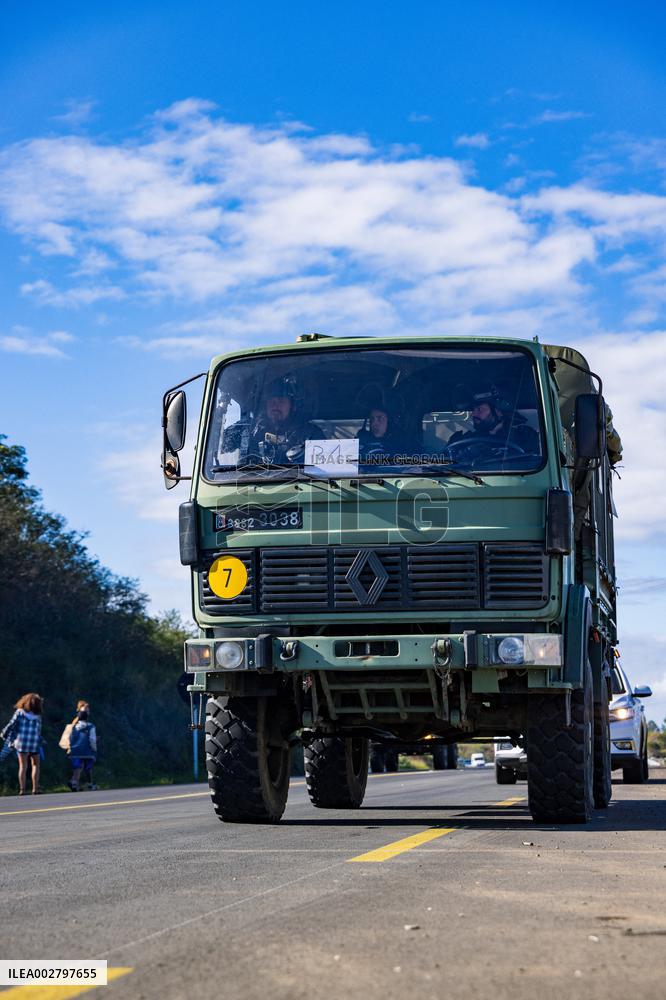 Gendarmes Clear A Roadblock - New Caledonia