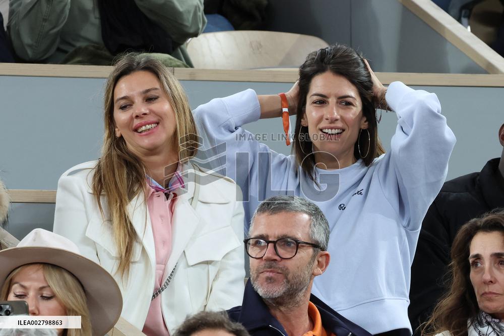 Celebrities In Stands During The 2024 French Open - Village Day Five NB