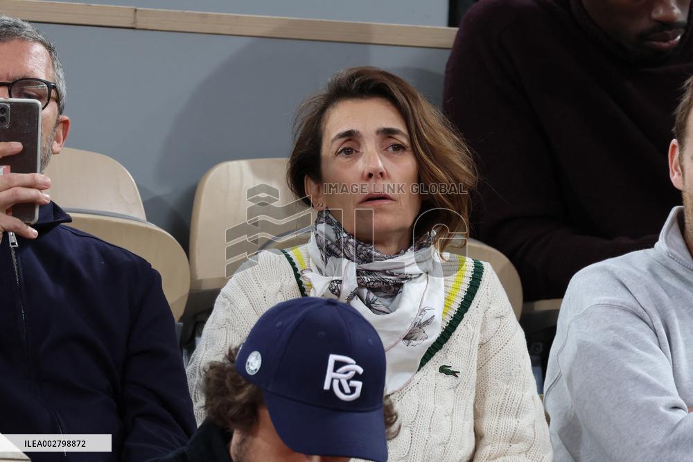 Celebrities In Stands During The 2024 French Open - Village Day Five NB