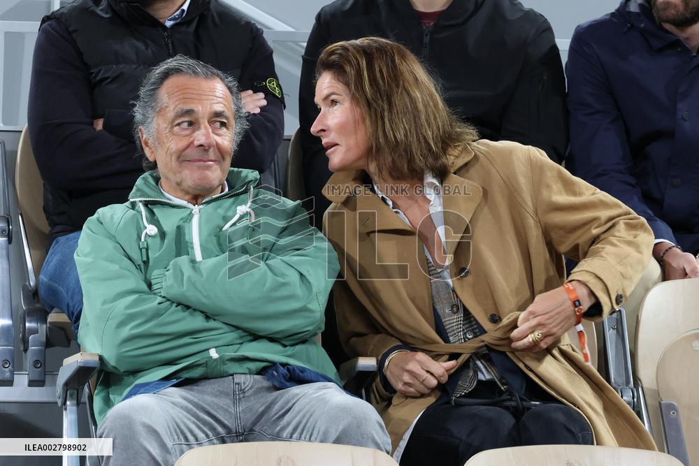 Celebrities In Stands During The 2024 French Open - Village Day Five NB