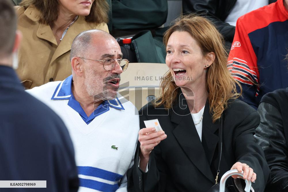 Celebrities In Stands During The 2024 French Open - Village Day Five NB