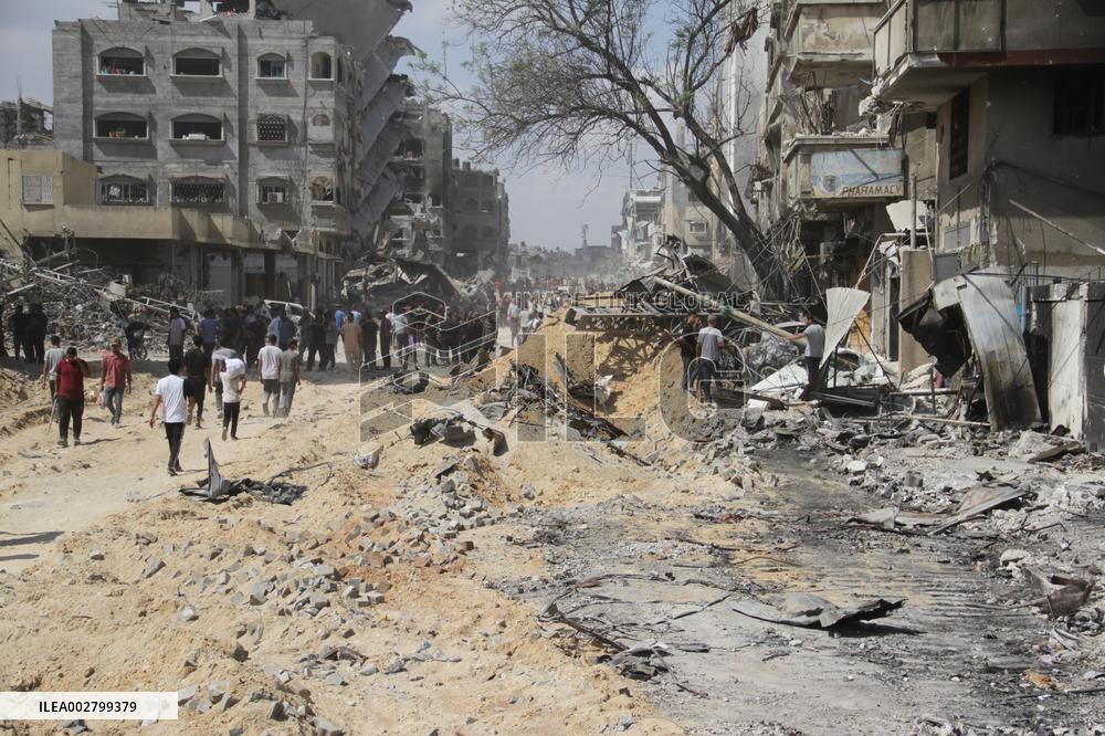 MIDEAST-GAZA-JABALIA-DISPLACED PALESTINIANS