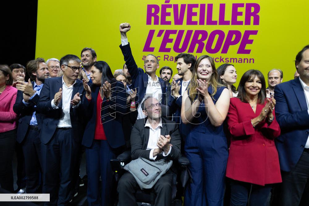 Place Publique and Socialist Party Campaign Meeting - Paris