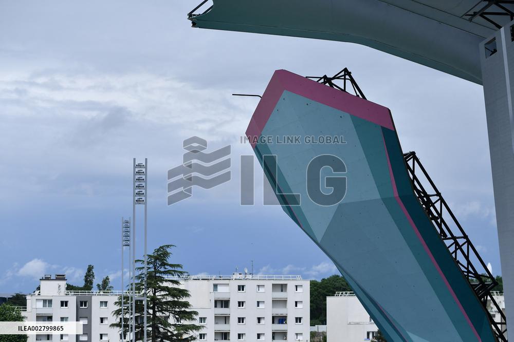 (SP)FRANCE-LE BOURGET-OLYMPICS-VENUE-LE BOURGET SPORT CLIMBING VENUE