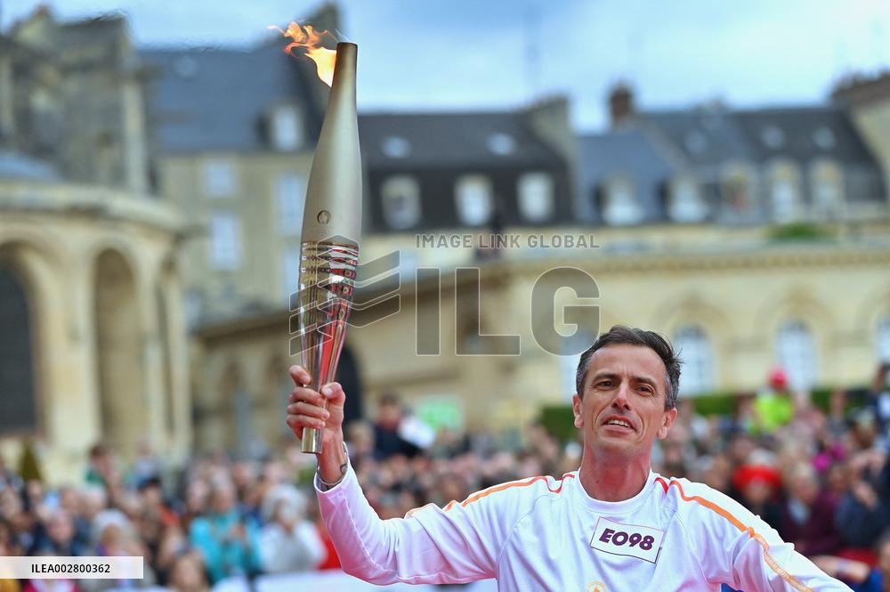 Olympic Flame Makes A Stop In Caen