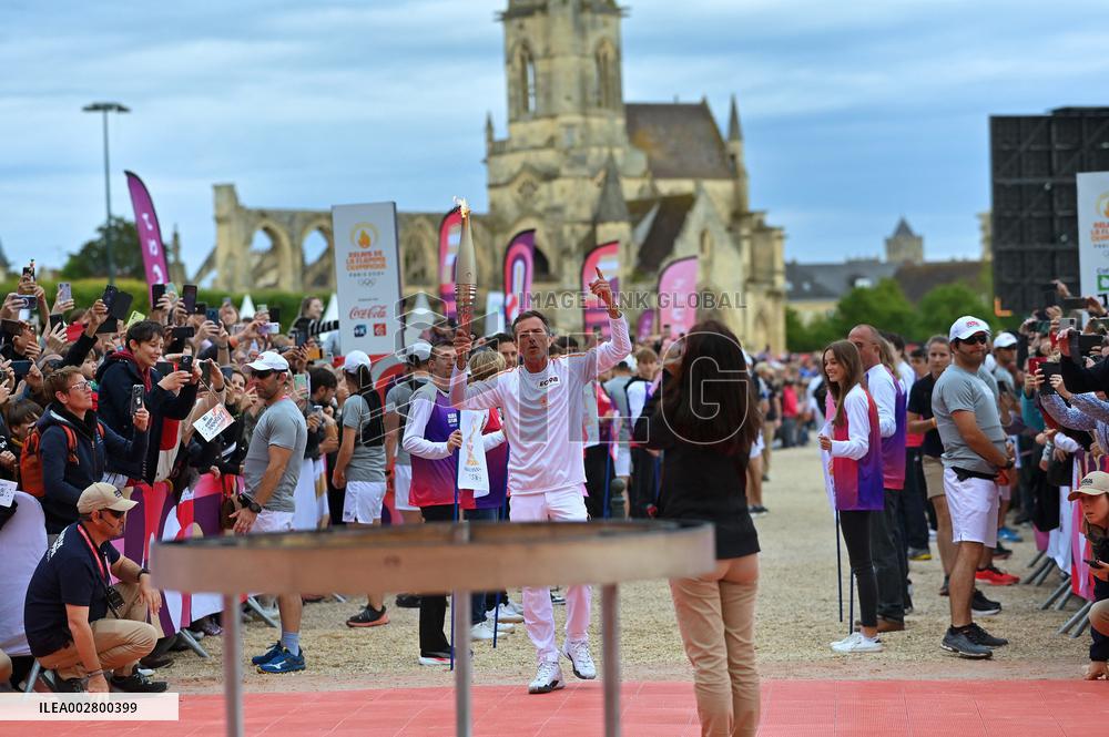Olympic Flame Makes A Stop In Caen