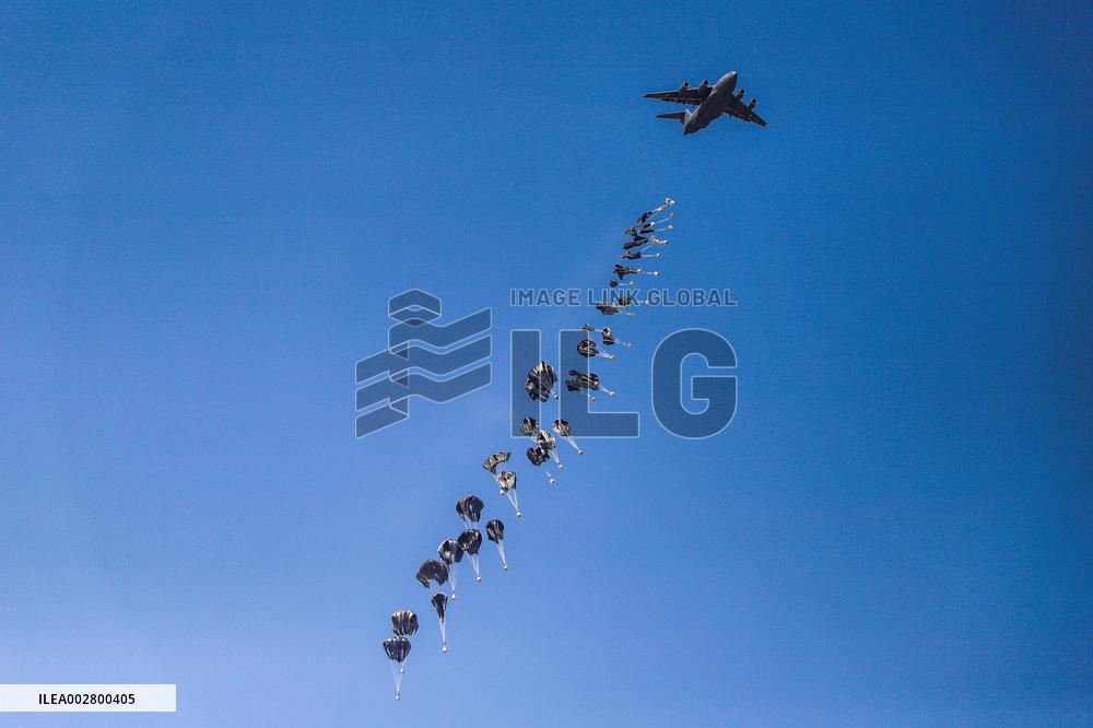 Humanitarian Aid Airdropped Into Gaza