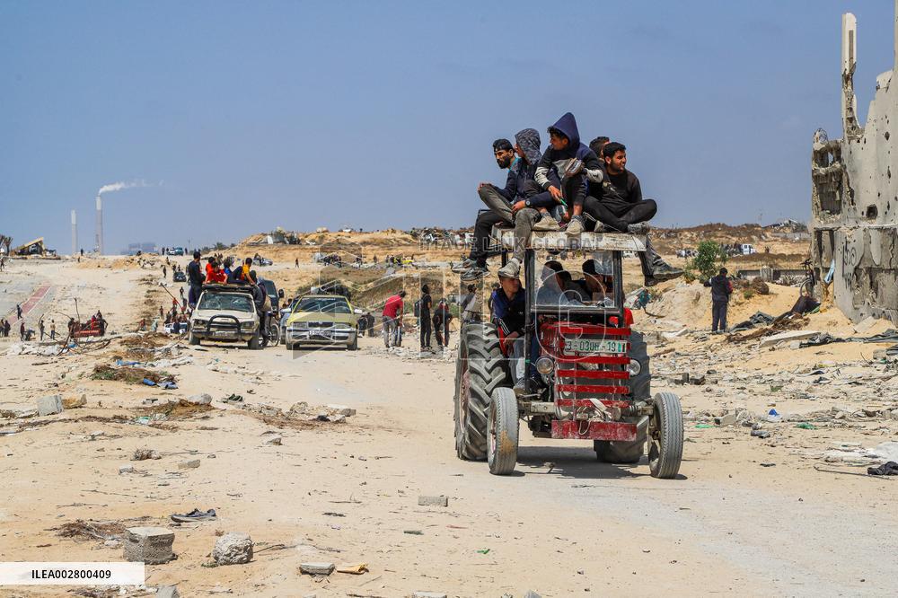 Humanitarian Aid Airdropped Into Gaza