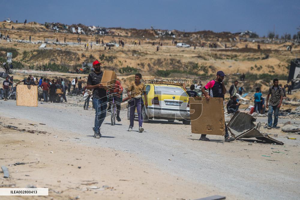 Humanitarian Aid Airdropped Into Gaza