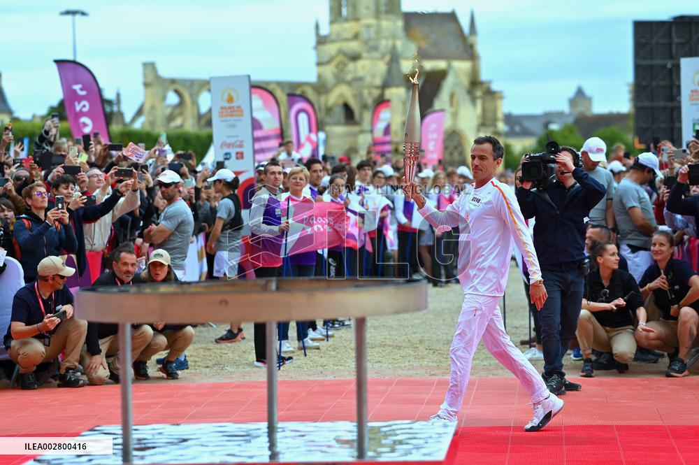 Olympic Flame Makes A Stop In Caen