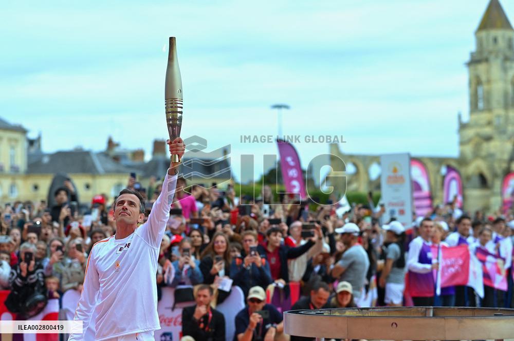 Olympic Flame Makes A Stop In Caen