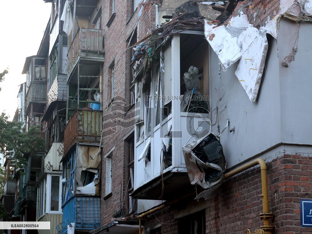 Russia launches missiles at Kharkiv at night