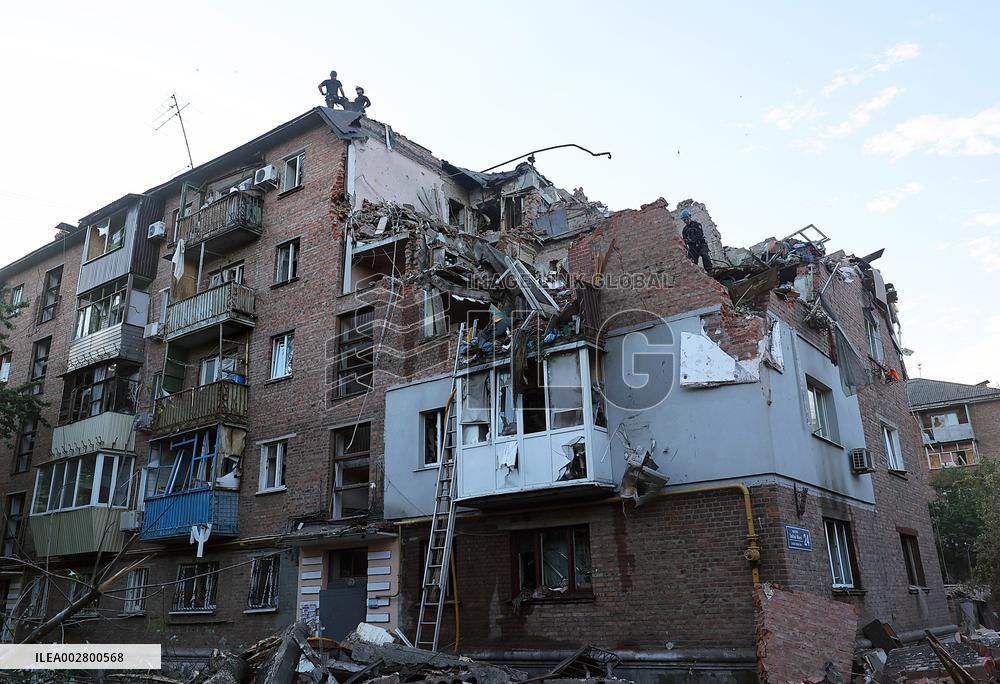 Russia launches missiles at Kharkiv at night