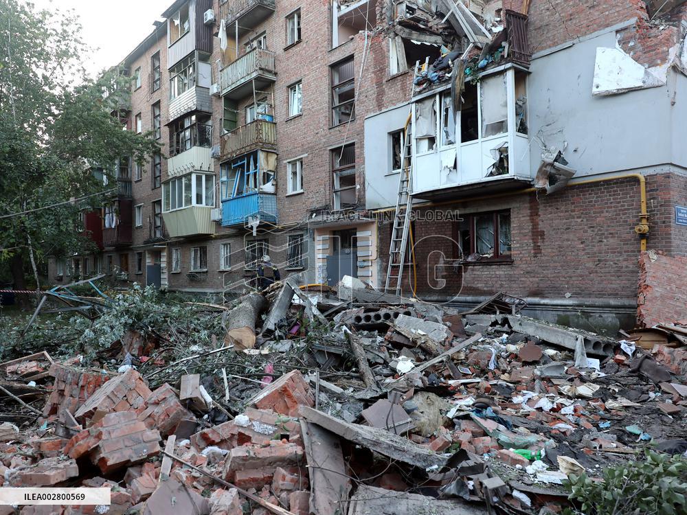 Russia launches missiles at Kharkiv at night