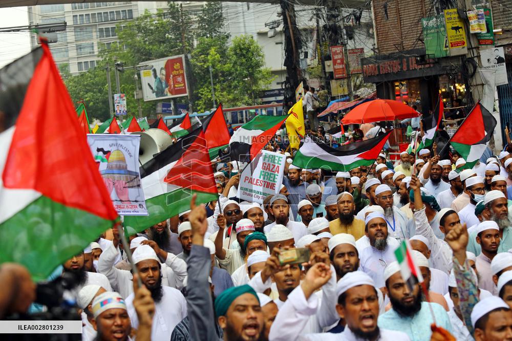 Islamists Rally For Palestine - Dhaka