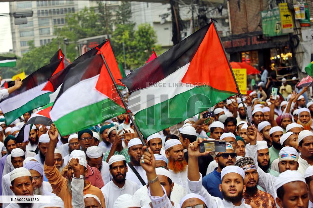 Islamists Rally For Palestine - Dhaka