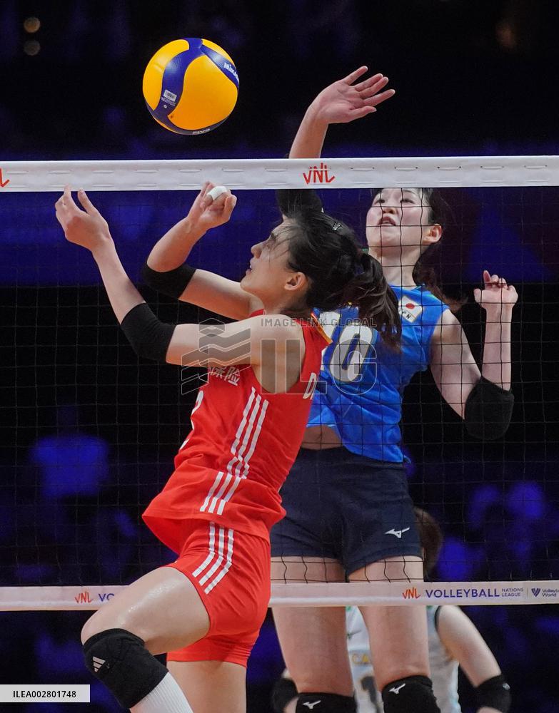 (SP)CHINA-MACAO-VOLLEYBALL-WOMEN'S NATIONS LEAGUE 2024-CHN VS JPN (CN)