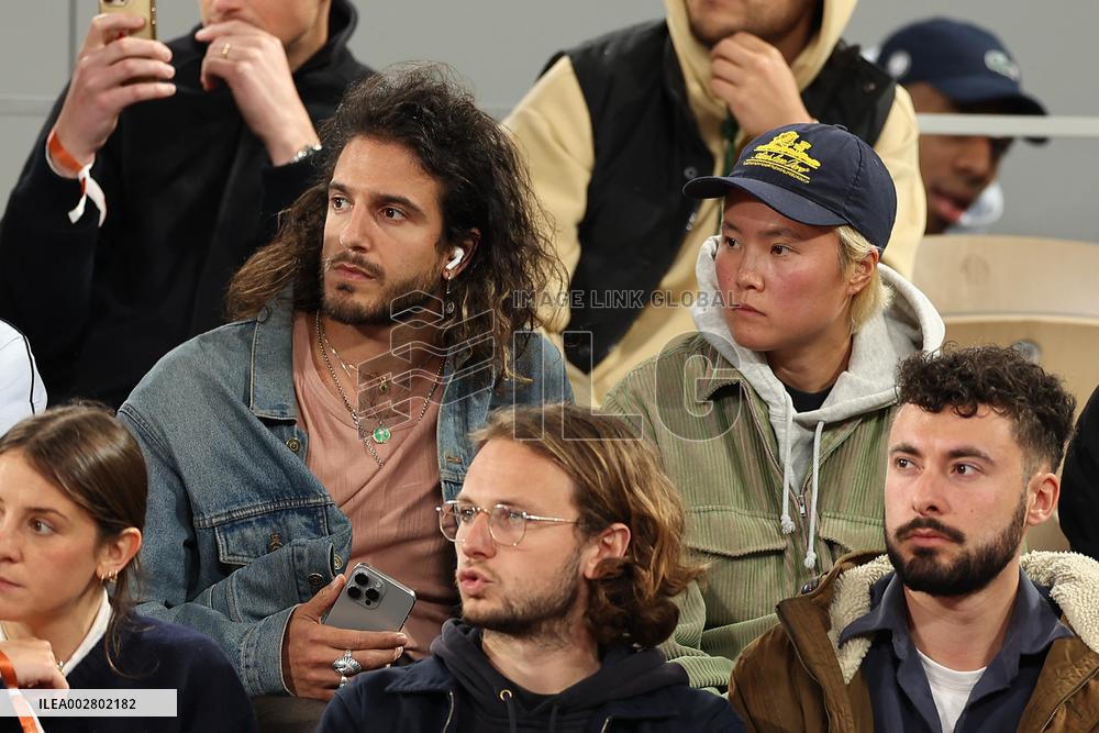 Celebrities In Stands During The 2024 French Open - Village Day Six NB