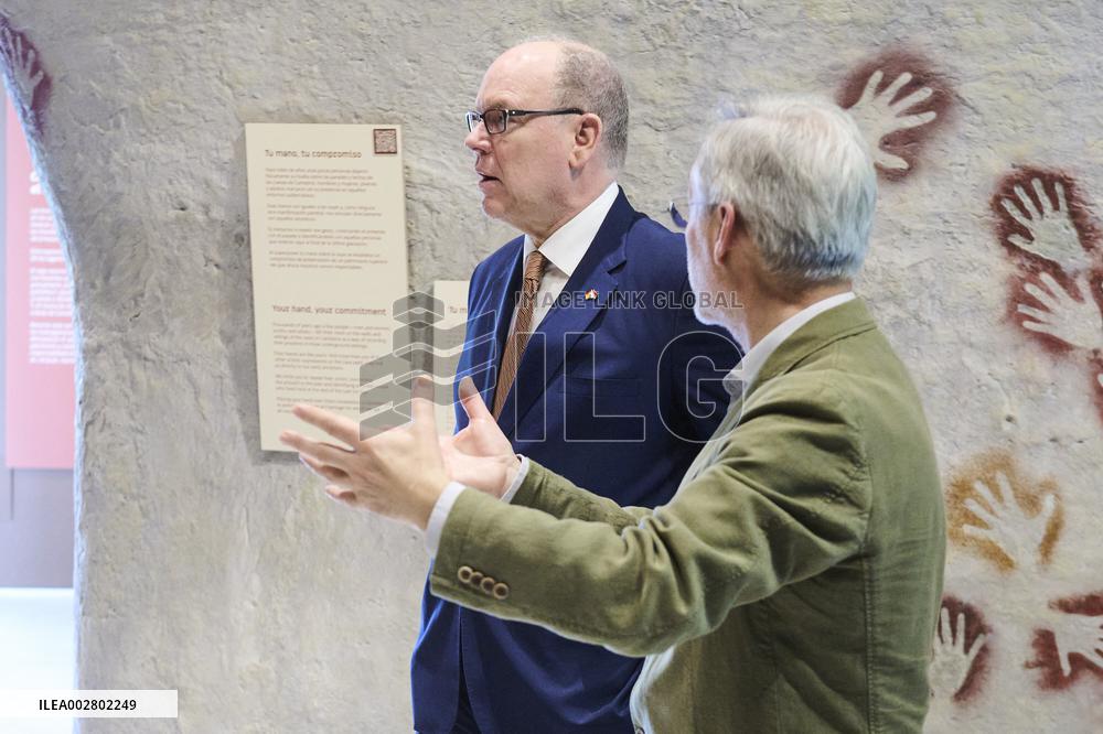 Prince Albert Attends Opening Of 'Albert I, the Prince of Prehistory' Exhibition - Spain