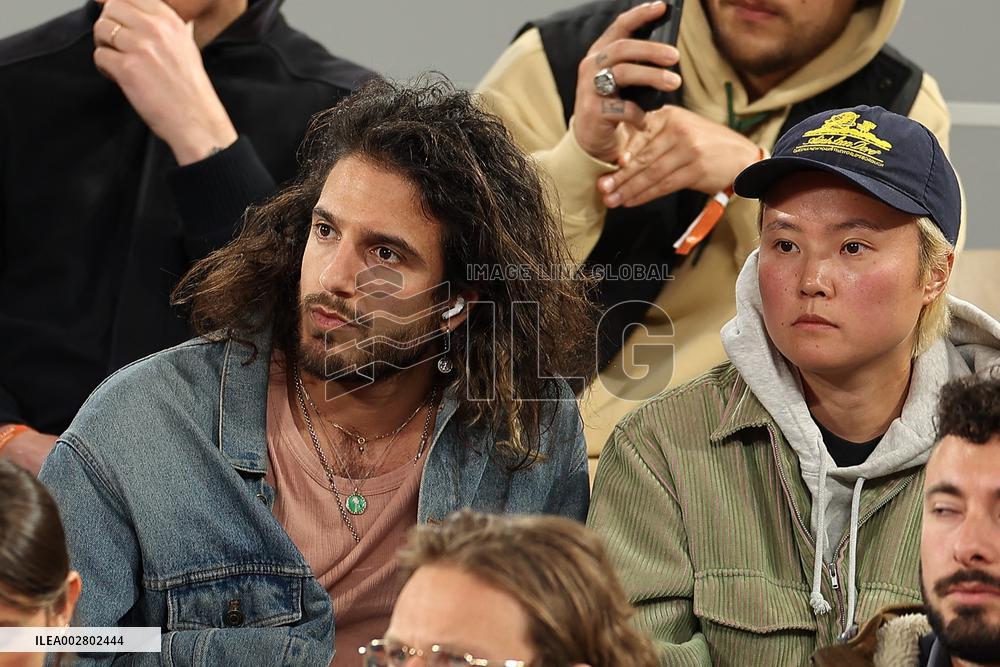 Celebrities In Stands During The 2024 French Open - Village Day Six NB