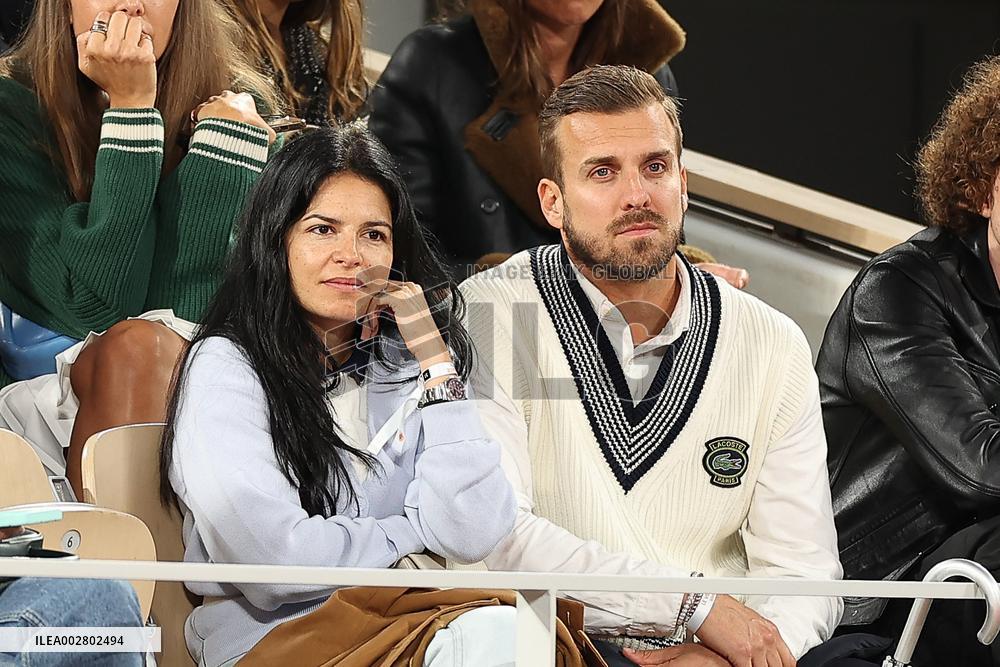 Celebrities In Stands During The 2024 French Open - Village Day Six NB