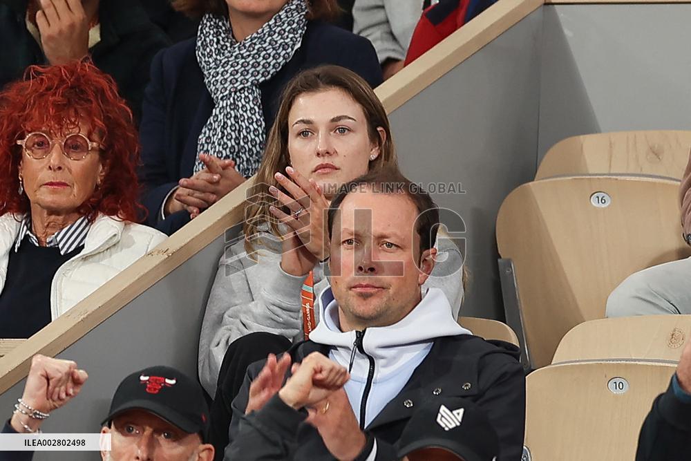 Celebrities In Stands During The 2024 French Open - Village Day Six NB
