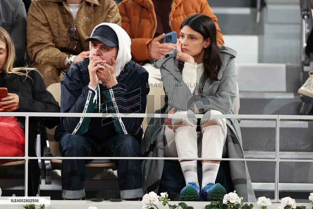 Celebrities In Stands During The 2024 French Open - Village Day Six NB