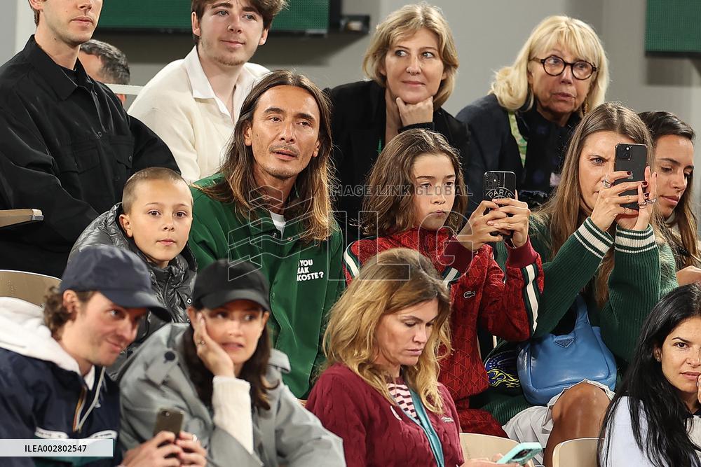 Celebrities In Stands During The 2024 French Open - Village Day Six NB