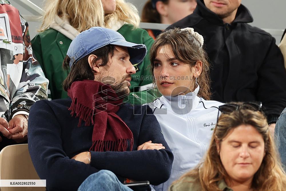 Celebrities In Stands During The 2024 French Open - Village Day Six NB