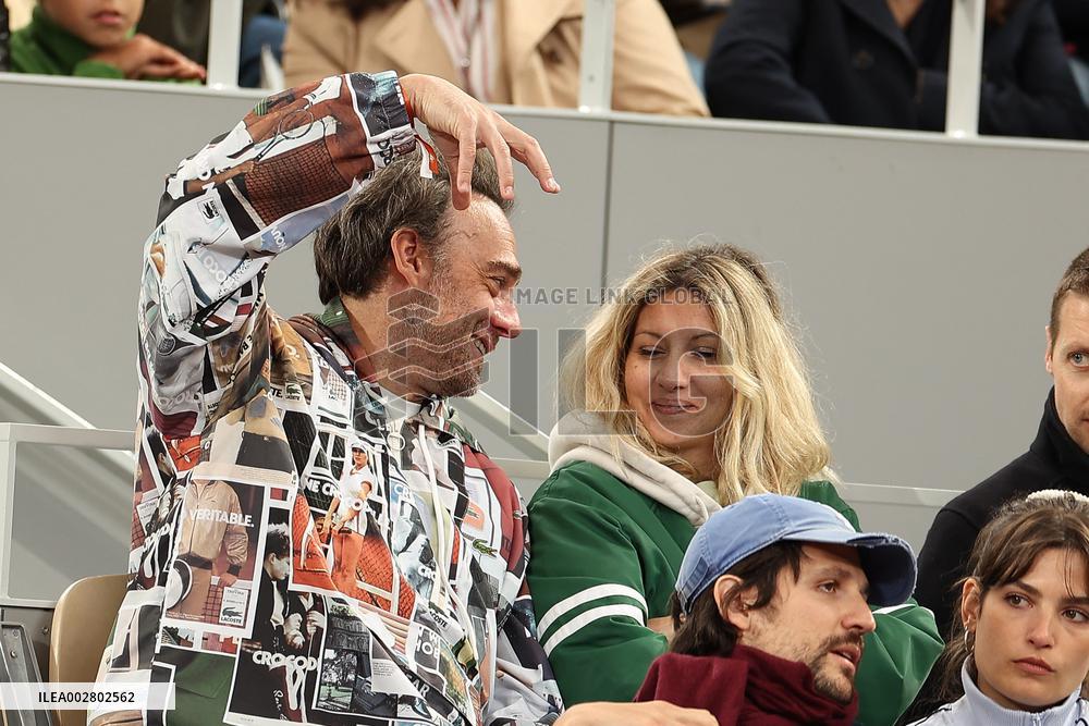 Celebrities In Stands During The 2024 French Open - Village Day Six NB