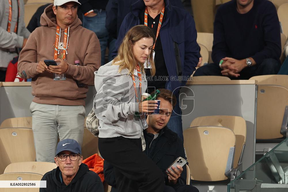 Celebrities In Stands During The 2024 French Open - Village Day Six NB