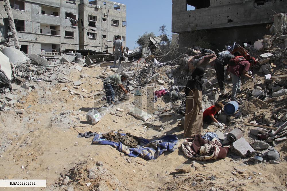 MIDEAST-GAZA-JABALIA REFUGEE CAMP-ISRAEL-MILITARY OPERATION-AFTERMATH