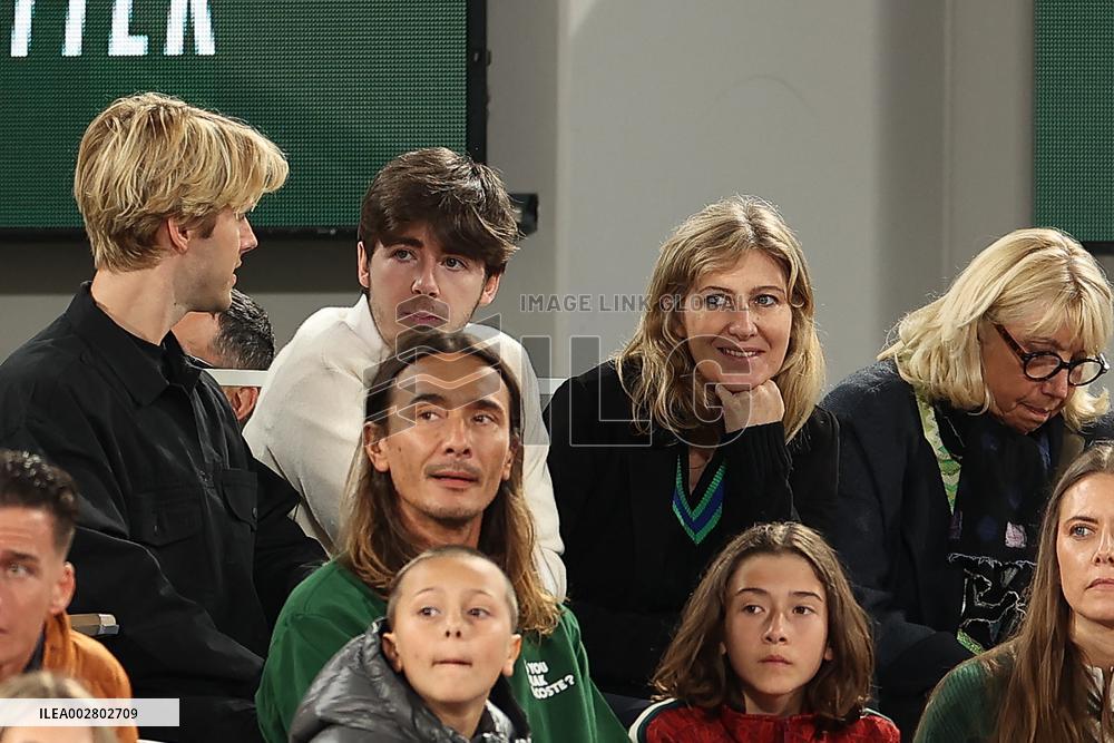 Celebrities In Stands During The 2024 French Open - Village Day Six NB