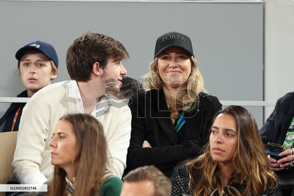 Celebrities In Stands During The 2024 French Open - Village Day Six NB