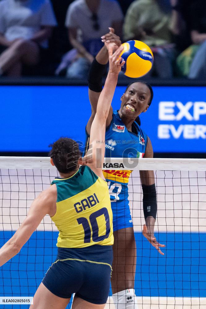 (SP)CHINA-MACAO-VOLLEYBALL-WOMEN'S NATIONS LEAGUE 2024-BRA VS ITA (CN)
