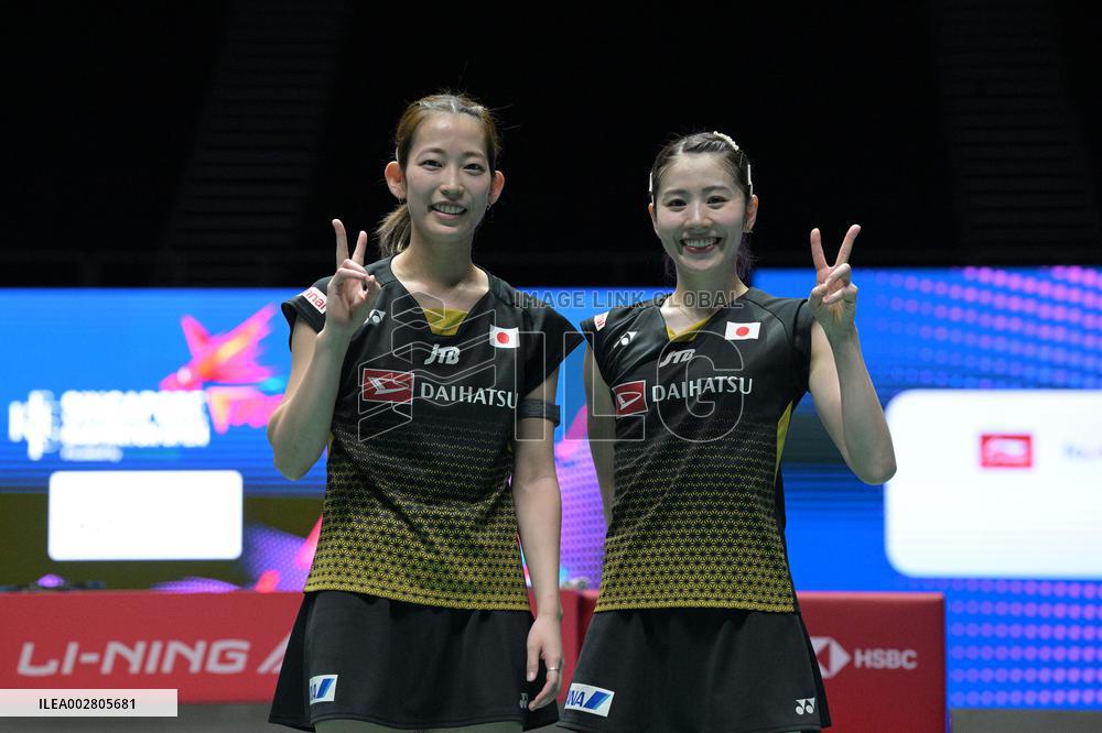 (SP)SINGAPORE-BADMINTON OPEN-WOMEN'S DOUBLES-SEMIFINAL