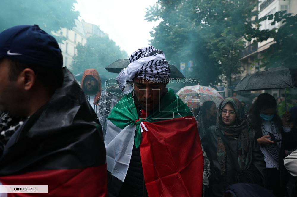 Anti-fascist rally for Clement Meric and Palestinian people - Paris