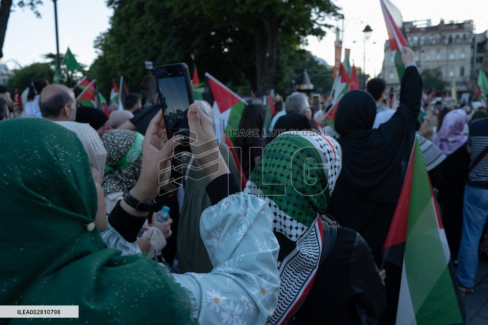 Pro-Palestine Protest - Istanbul