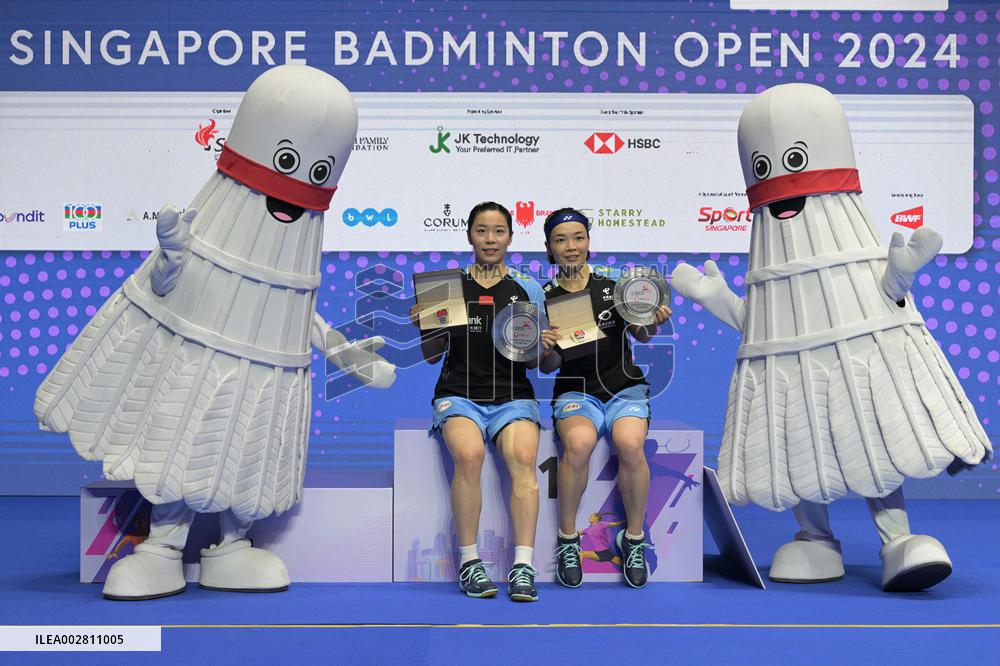 (SP)SINGAPORE-BADMINTON OPEN-WOMEN'S DOUBLES-FINAL