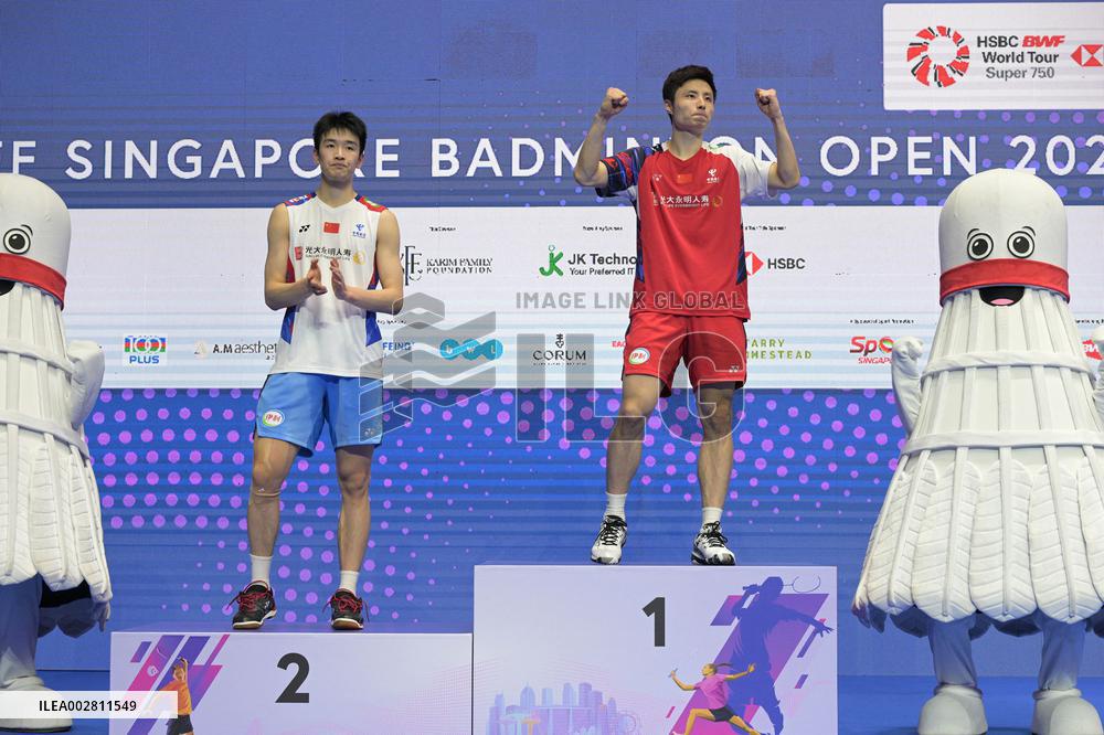 (SP)SINGAPORE-BADMINTON OPEN-MEN'S SINGLES-FINAL