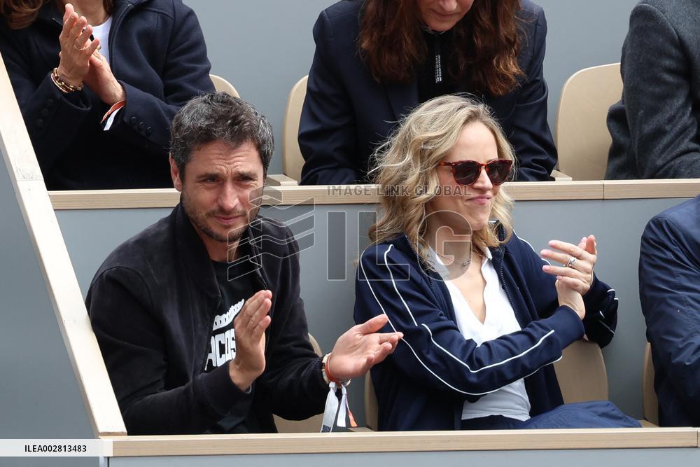 Celebrities In Stands During The 2024 French Open - Village Day Seven NB