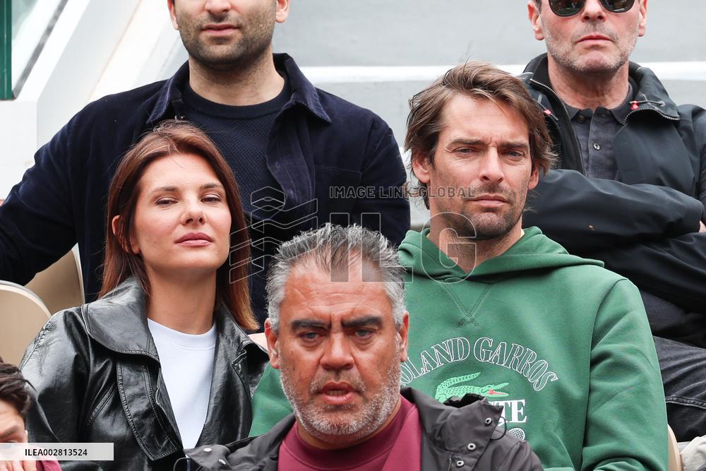 Celebrities In Stands During The 2024 French Open - Village Day Seven NB