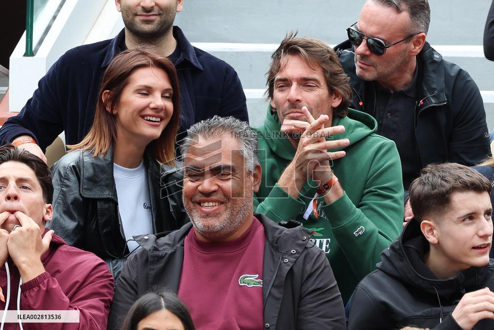 Celebrities In Stands During The 2024 French Open - Village Day Seven NB