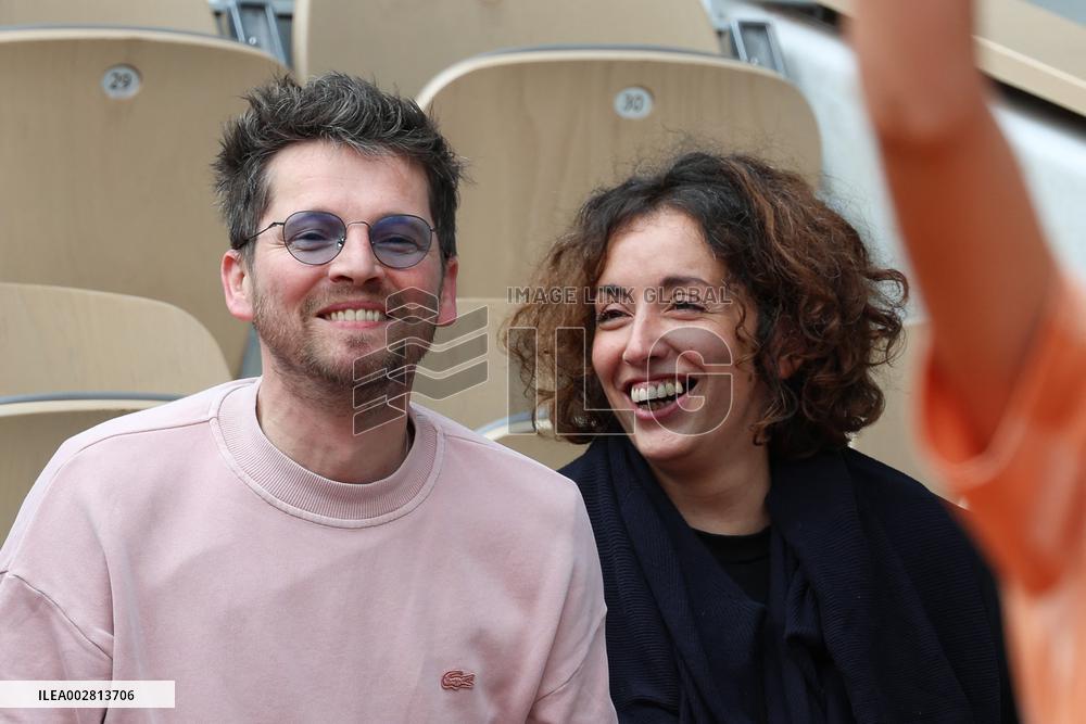 Celebrities In Stands During The 2024 French Open - Village Day Seven NB
