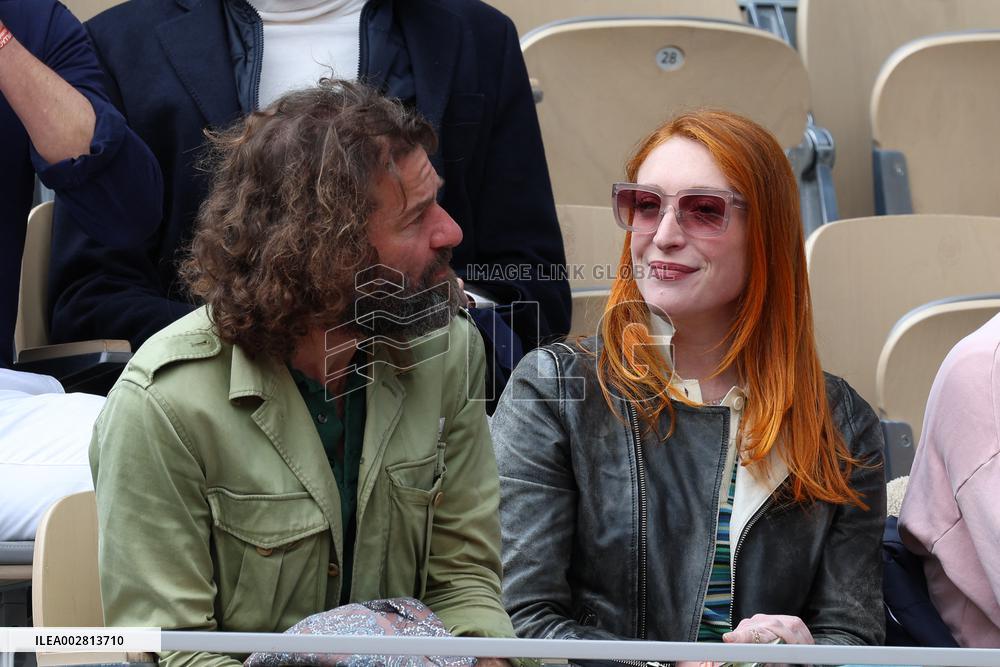 Celebrities In Stands During The 2024 French Open - Village Day Seven NB