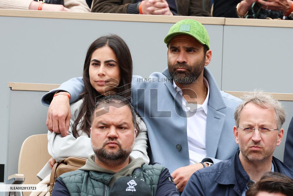 Celebrities In Stands During The 2024 French Open - Village Day Seven NB