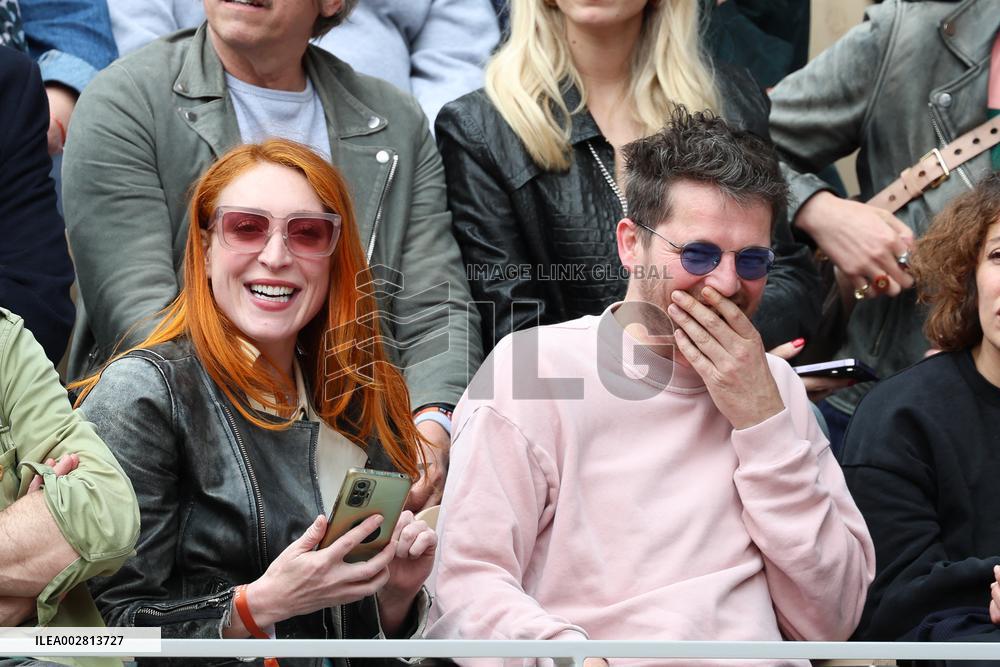 Celebrities In Stands During The 2024 French Open - Village Day Seven NB