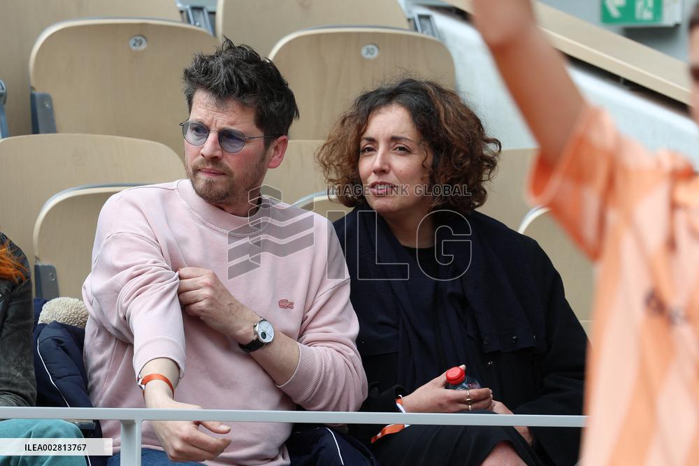 Celebrities In Stands During The 2024 French Open - Village Day Seven NB